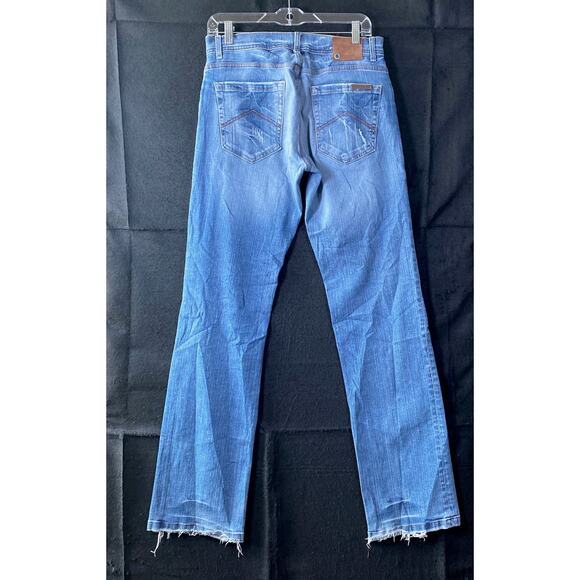 Armani Exchange Mens Jeans Blue Denim Straight Distressed Stretch 32 Long - Picture 9 of 11